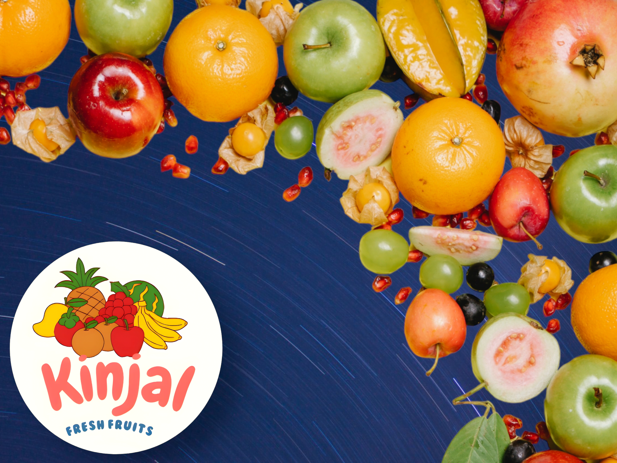 Kinjal Fruits Banner gambhoi Mart web